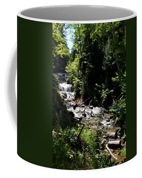 River Coffee Mug featuring the photograph Sable Falls Grand Marais MI by Michelle Calkins