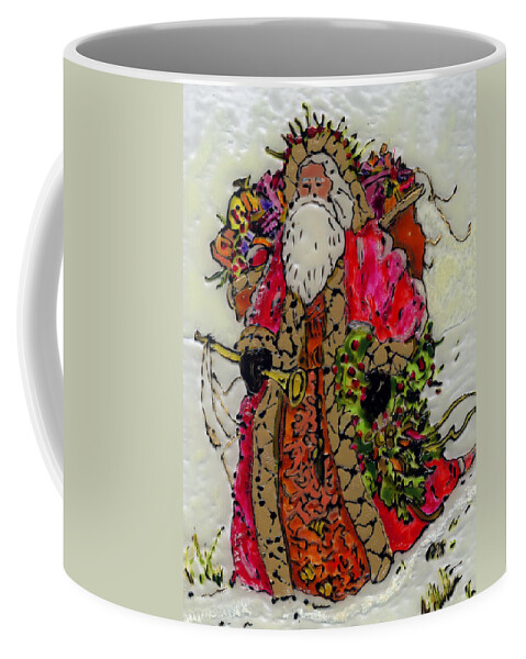 Santa Coffee Mug featuring the painting Saint Nicholas by Phil Strang