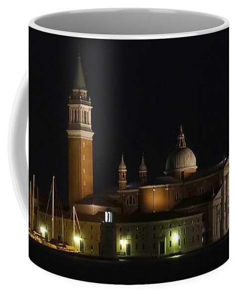 Venice Coffee Mug featuring the photograph San Giorgio Maggiore Panorama by Keith Stokes