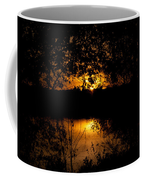 Sun Set Coffee Mug featuring the photograph Scary Sunset by Ed Peterson