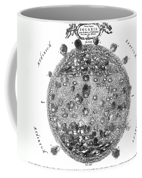 Science Coffee Mug featuring the photograph Schema Corporis Solaris, Mundus by Science Source