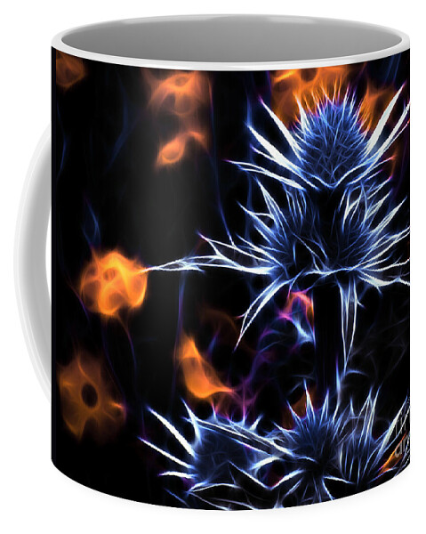 Sea Holly Coffee Mug featuring the photograph Sea Holly by Yvonne Johnstone