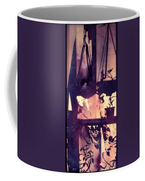 Shadows Coffee Mug featuring the painting Shadows 1975 by Nancy Griswold