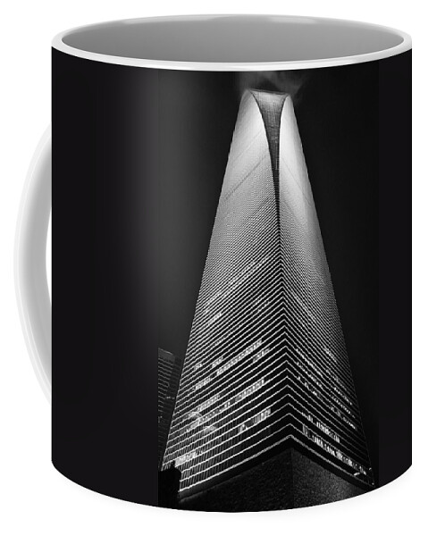 Shanghai World Financial Center Coffee Mug featuring the photograph Shanghai World Financial Center by Jason Chu