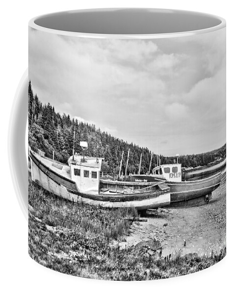 New Brunswick Coffee Mug featuring the photograph Shored Up by Traci Cottingham