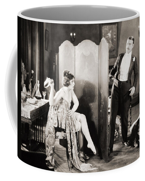 -ecq- Coffee Mug featuring the photograph Silent Film Still: Legs by Granger