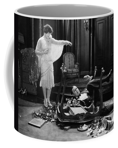 Accident Coffee Mug featuring the photograph SILENT MOVIE STILL, 1920s by Granger