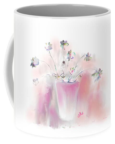 Flowers Coffee Mug featuring the painting Simple Spring Flowers by Claire Bull
