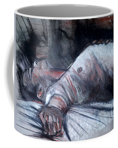  Coffee Mug featuring the drawing Sleep by John Gholson