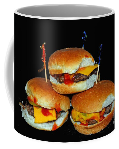 Food Coffee Mug featuring the photograph Sliders by Cindy Manero