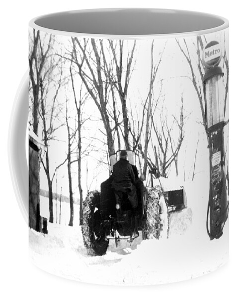 Metro Gas Coffee Mug featuring the photograph Snow Removal Metro Style by Bonfire Photography