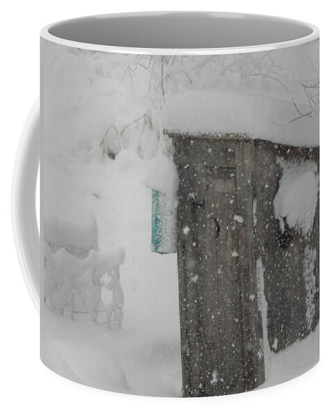 Snow Coffee Mug featuring the photograph Snow Storm In The Country by Kim Galluzzo Wozniak