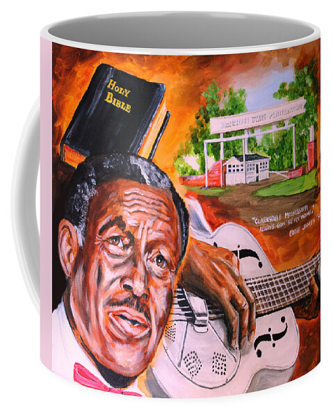 Son House Coffee Mug featuring the painting Son House by Karl Wagner