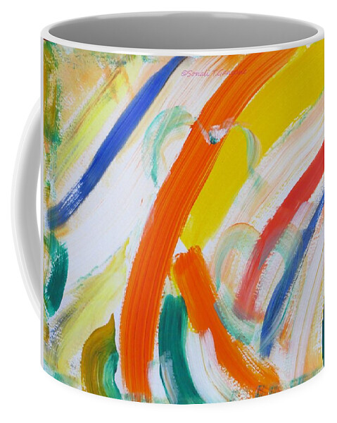 Two Souls In Love Coffee Mug featuring the painting Souls by Sonali Gangane
