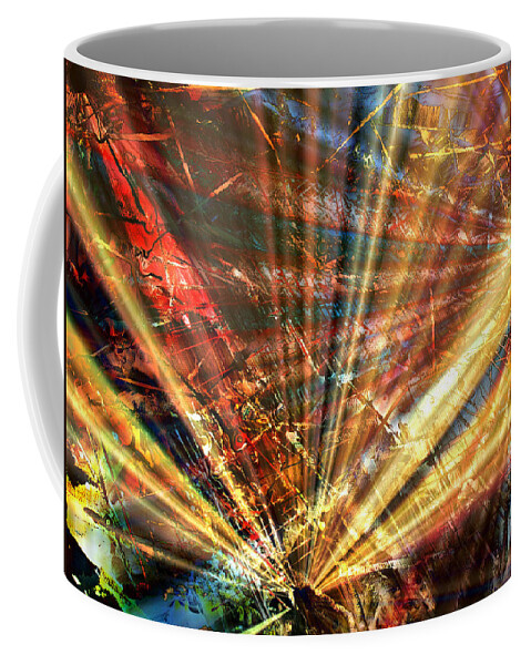 Luminosity Coffee Mug featuring the painting Sound of Light by Kathy Sheeran