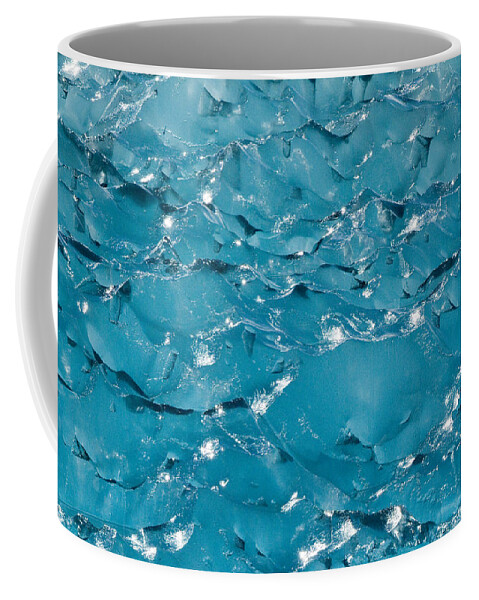 00999030 Coffee Mug featuring the photograph Southeast Alaskan Ice Detail by Flip Nicklin