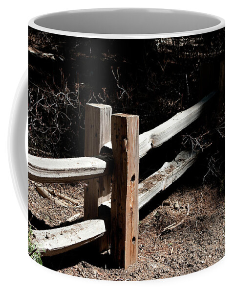 Yosemite Coffee Mug featuring the photograph Split Rail Sun Spot by Lorraine Devon Wilke