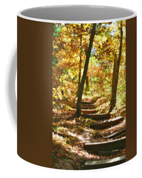Landscape Nature Photo Trails Photos Coffee Mug featuring the photograph Stairway to Heaven by Peggy Franz