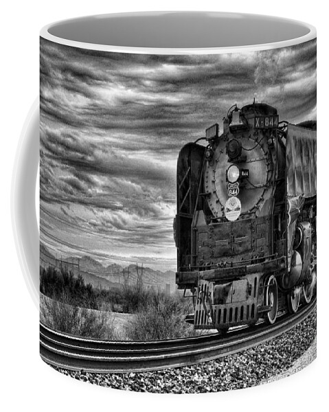 Fine Art Photography Coffee Mug featuring the photograph Steam Train No 844 - IV by Donna Greene