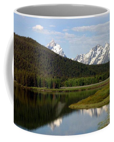 Grand Tetons Coffee Mug featuring the photograph Still Waters by Living Color Photography Lorraine Lynch