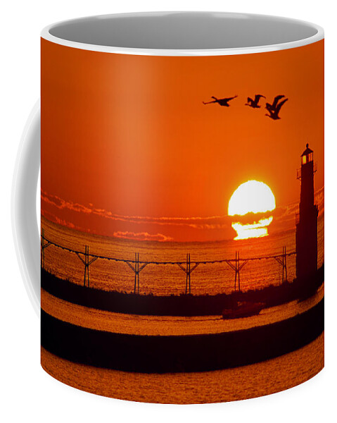 Lighthouse Coffee Mug featuring the photograph Summer Escape by Bill Pevlor