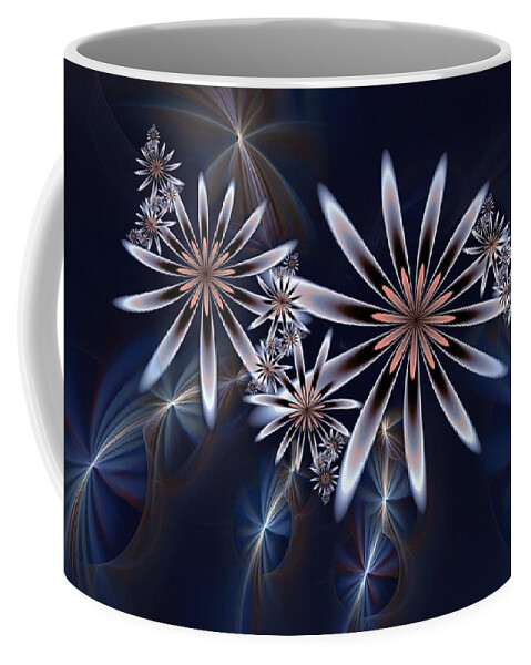Fractals Coffee Mug featuring the digital art Summer Petals by Elaine Manley