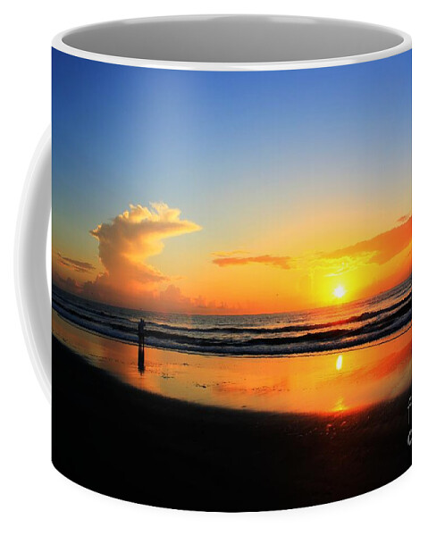 Ocean Coffee Mug featuring the photograph Sunrise Couple by Dan Stone