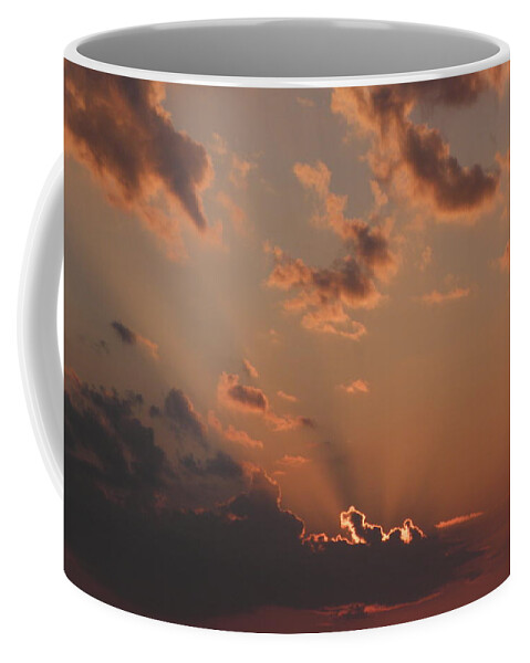Sunrise Coffee Mug featuring the photograph Sunrise In The Clouds by Kim Galluzzo Wozniak