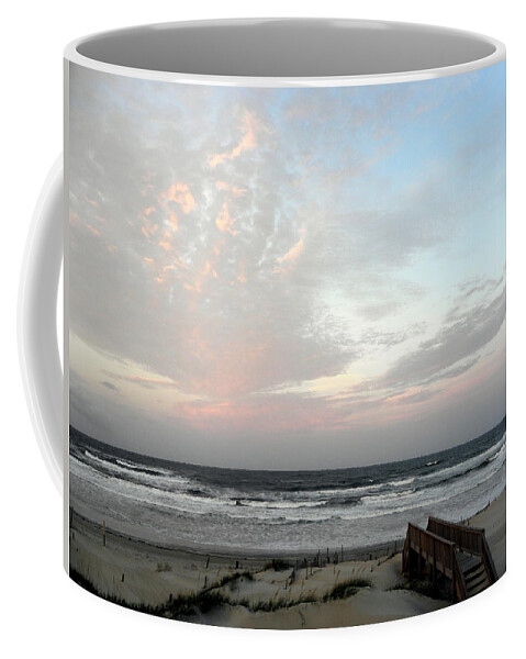 Sunset Coffee Mug featuring the photograph Sunset from behind by Kim Galluzzo Wozniak