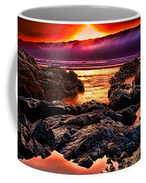 Seascape Coffee Mug featuring the photograph Super Nova Sunset by Greg Nyquist