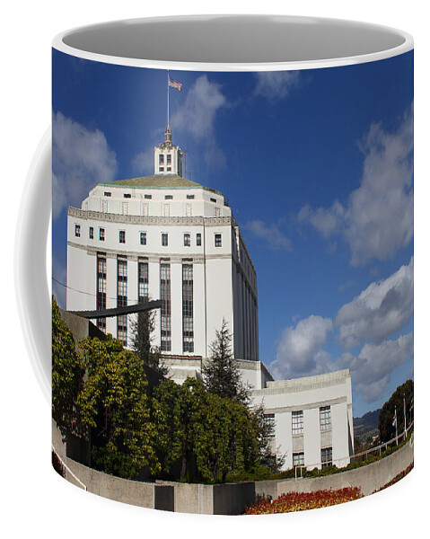 Bay Area Coffee Mug featuring the photograph Supreme Court of California . County of Alameda . Oakland California View From Oakland Museum . 7D13 by Wingsdomain Art and Photography