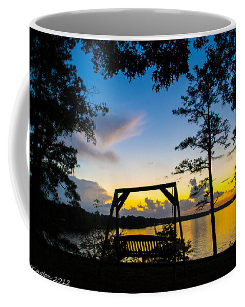 Silhouettes Coffee Mug featuring the photograph Swing silhouette by Shannon Harrington