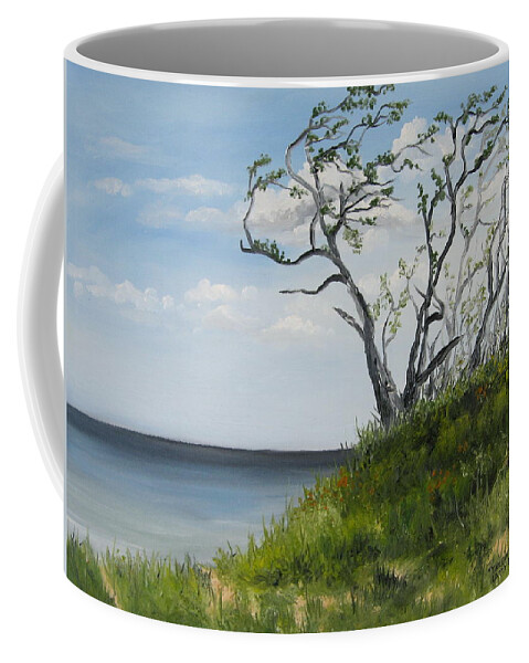 Talbot Coffee Mug featuring the painting Talbot Island by Larry Whitler
