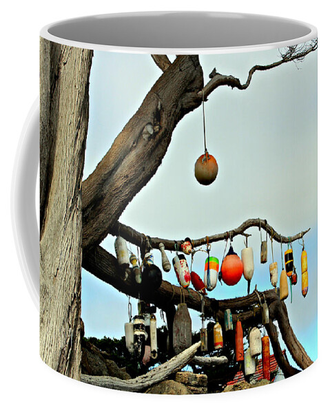 Buoy Coffee Mug featuring the photograph The Buoy Tree by Jo Sheehan
