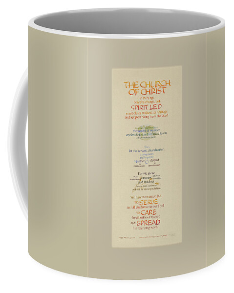 Anglican Coffee Mug featuring the painting The Church of Christ in Every Age II by Judy Dodds