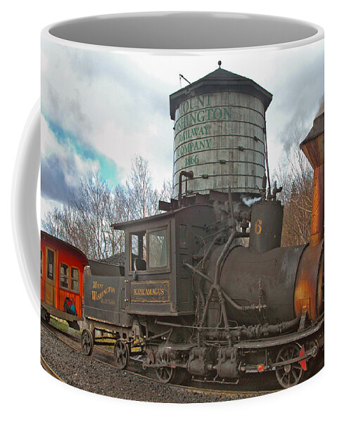 Train Coffee Mug featuring the photograph The Cog 2 by Joann Vitali