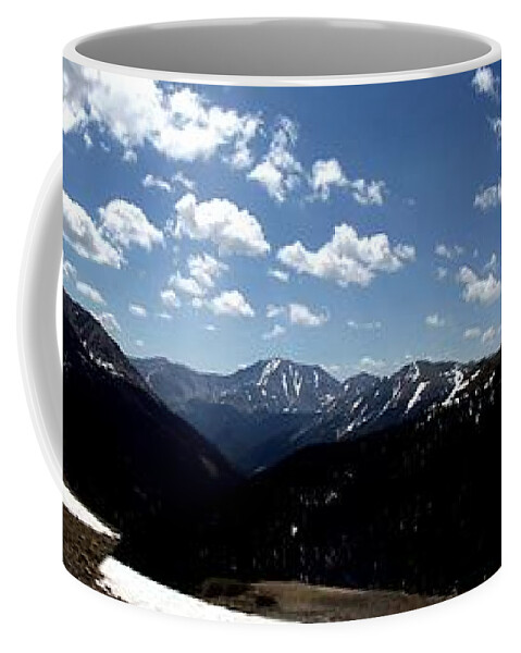 Divide Coffee Mug featuring the digital art The Continental Divide by Barkley Simpson