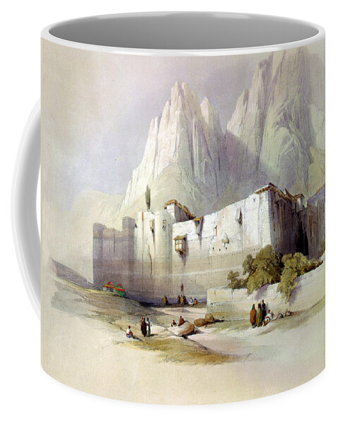 Mount Coffee Mug featuring the photograph The convent of St. Catherine Mount Sinai by Munir Alawi
