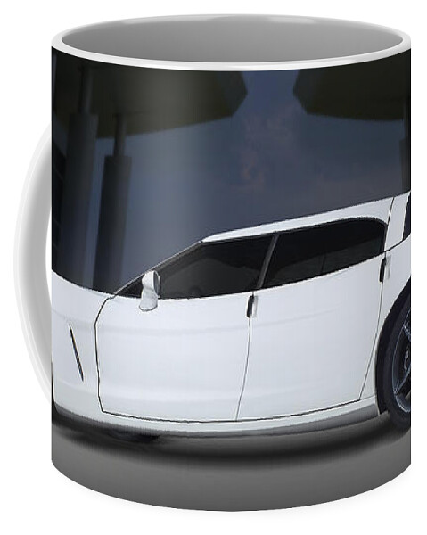 Chevy Coffee Mug featuring the photograph The Corvette Touring Car by Mike McGlothlen