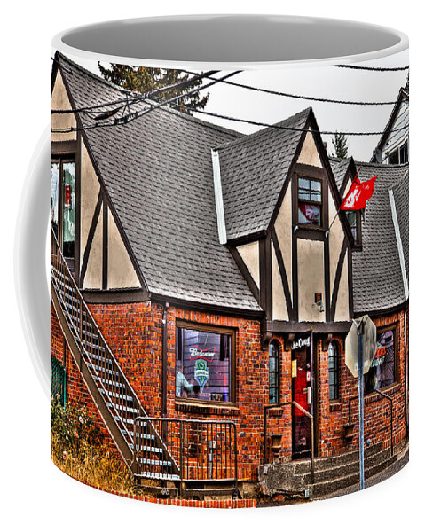 Hdr Coffee Mug featuring the photograph The Cougar Cottage by David Patterson
