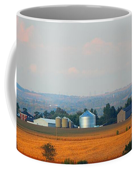 Sunset Coffee Mug featuring the photograph The Countryside by Davandra Cribbie