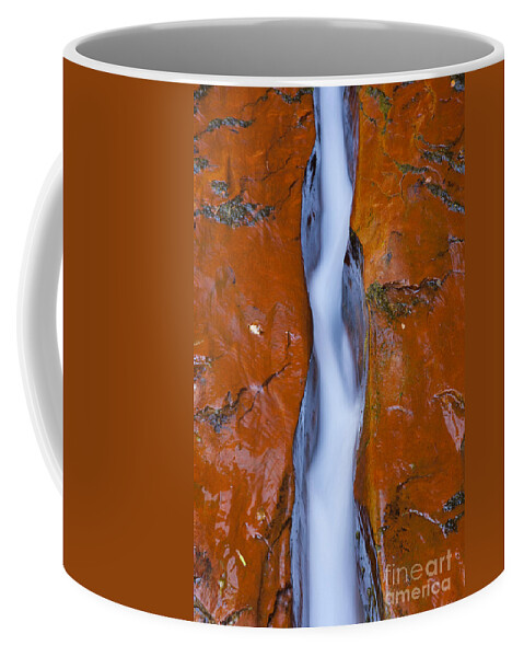 Water Photography Coffee Mug featuring the photograph The Crack by Keith Kapple