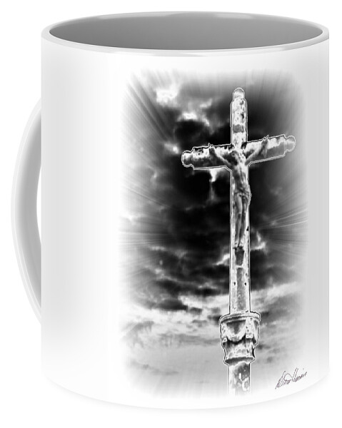 Jesus Coffee Mug featuring the photograph The Crucifixion by Diana Haronis