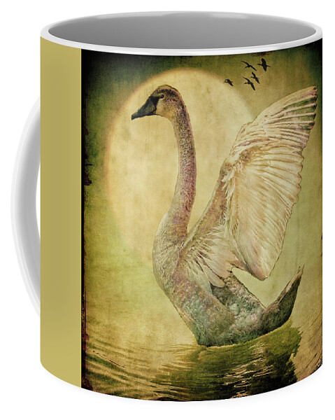 Swan Coffee Mug featuring the photograph The Cygnet by Chris Lord