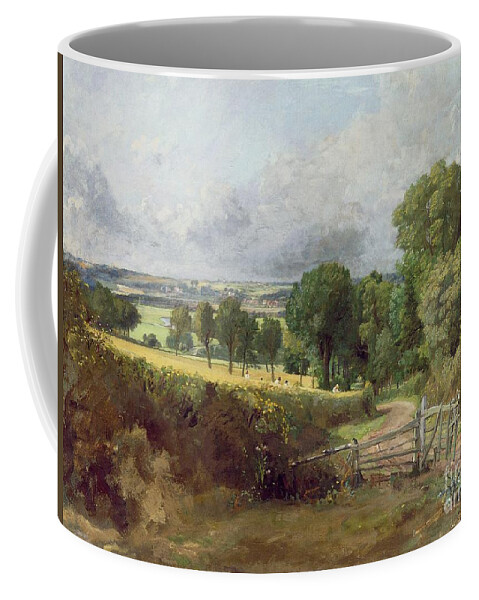Landscape; Suffolk Coffee Mug featuring the painting The Entrance to Fen Lane by Constable John by John Constable
