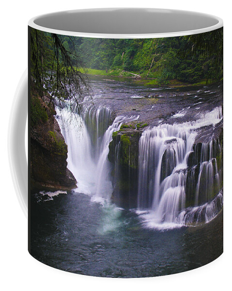 Lower Coffee Mug featuring the photograph The Falls by David Gleeson