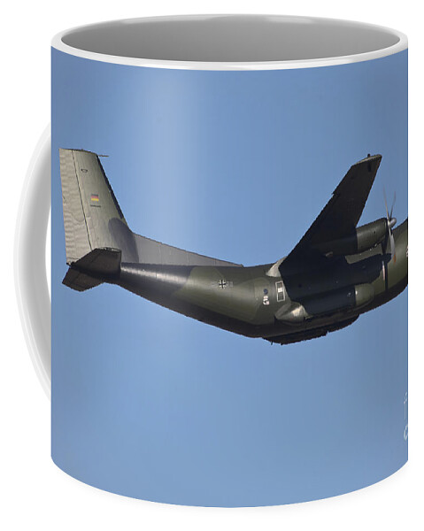 Germany Coffee Mug featuring the photograph The German Air Force C-160d Transall by Timm Ziegenthaler