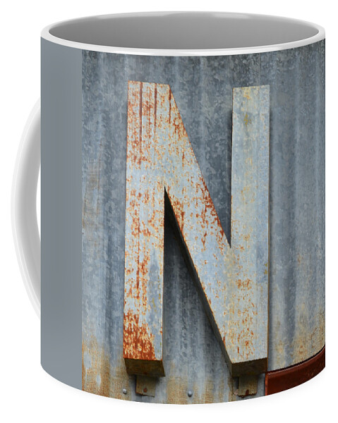 Letter Coffee Mug featuring the photograph The Letter N by Nikki Smith