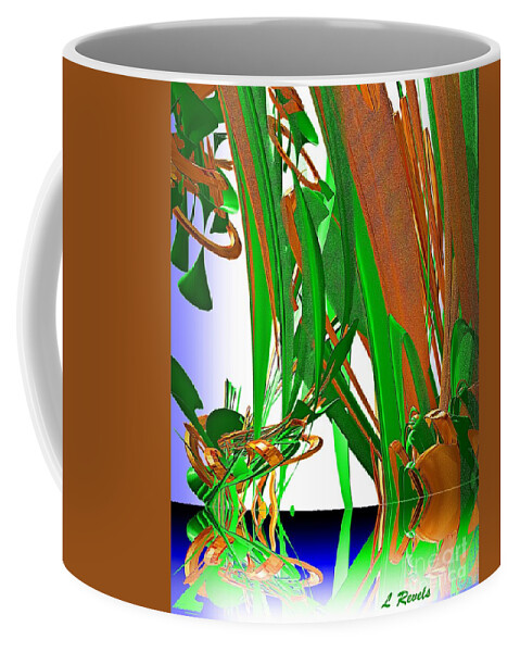 Abstract Coffee Mug featuring the photograph The Pond by Leslie Revels