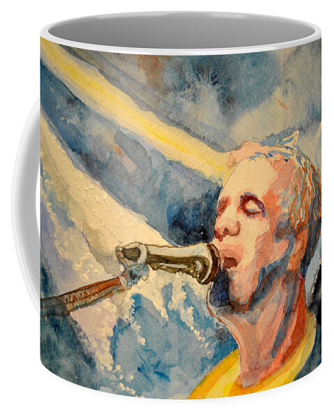 Umphrey's Mcgee Coffee Mug featuring the painting The Song by Patricia Arroyo